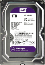 Жесткий диск 1Tb WD Purple SATA III WD10PURZ (5400prm) 64Mb