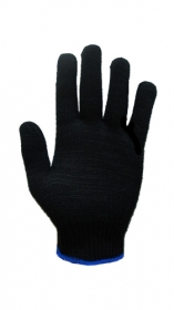 Перчатки Х/Б 10 класс, черные, 8 размер, № 6