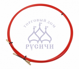 Протяжка кабельная  5м, d=3,5мм, красная, 47-1005, REXANT