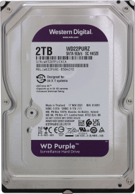 Жесткий диск 2Tb WD Purple SATA III WD22PURZ (5400prm) 256Mb