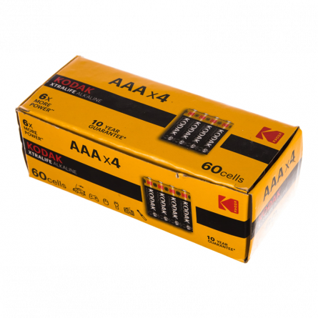 Батарейка алкалиновая AАA/LR03 (4S), (K3A-60) 1 шт (мизинчиковые) Kodak Б0029221 уп4шт фото 1