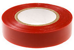 Изолента (красная) ПВХ KRANZ 0.13х19 мм, 25 м,  KR-09-2204 фото 1